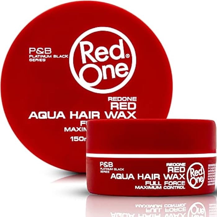 RedOne Hair Styling Aqua Wax Red 150 ml | Edge Control | Hair Gel Wax | Ultra Hold | Strawberry Scent | Men & Women Hair Wax | Maximum Control - Image 1